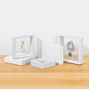 Transparent Pe Film Display Box with Paper Sleeve Suspended Packaging Box Matching Gift Bag Jewelry Ring Box in Stock
