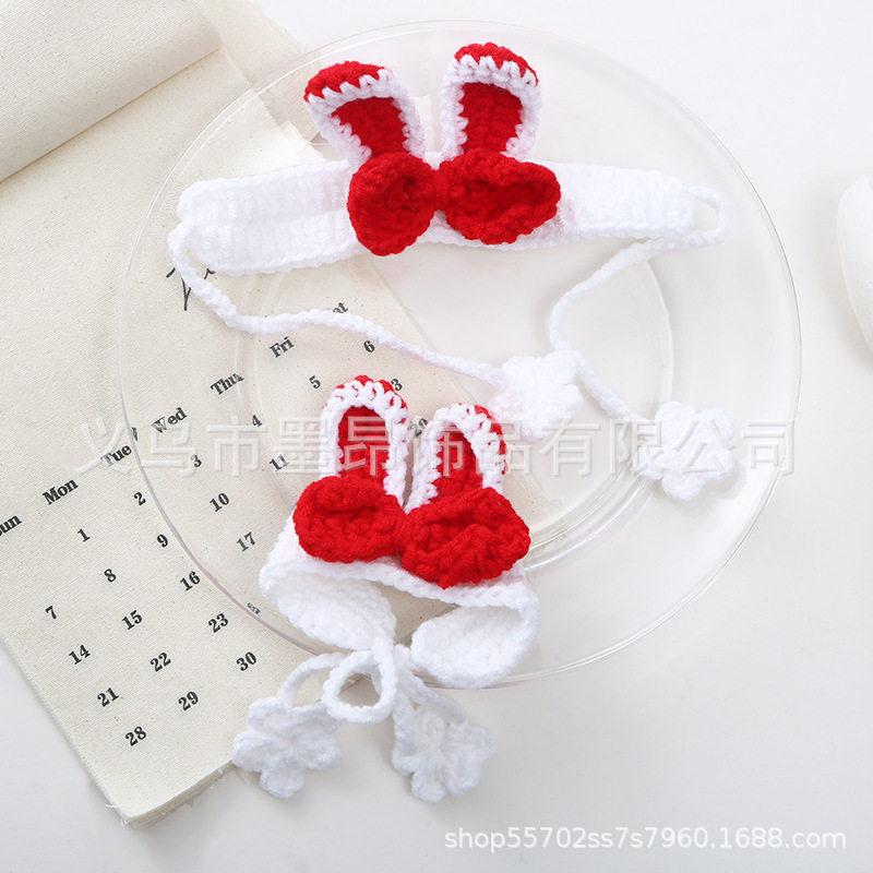 Hand-woven wool rabbit ear hand rope for male and female students couple bracelet children's creative gift bracelet bracelet jewelry