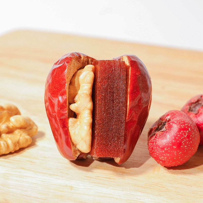 Original Flavor Hawthorn Snacks with Dates and Walnuts, Individually Packaged Hawthorn Snacks with Dates from Hotan
