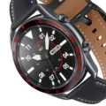 E style (45mm) black circle red characters
