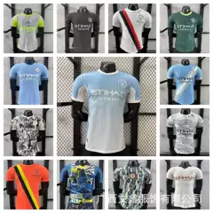 Premier League Manchester City Jersey Home and Away Football Uniform Set for Adults and Children, Quick-Drying Training Team Uniform, Customizable with Numbers, Wholesale