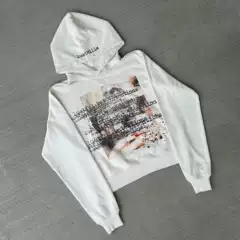 European and American Ins Cross-Border Stylish Dark Printed Sweatshirt Long-Sleeved Pullover Hoodie Retro Jacket Street Trendy Y2K