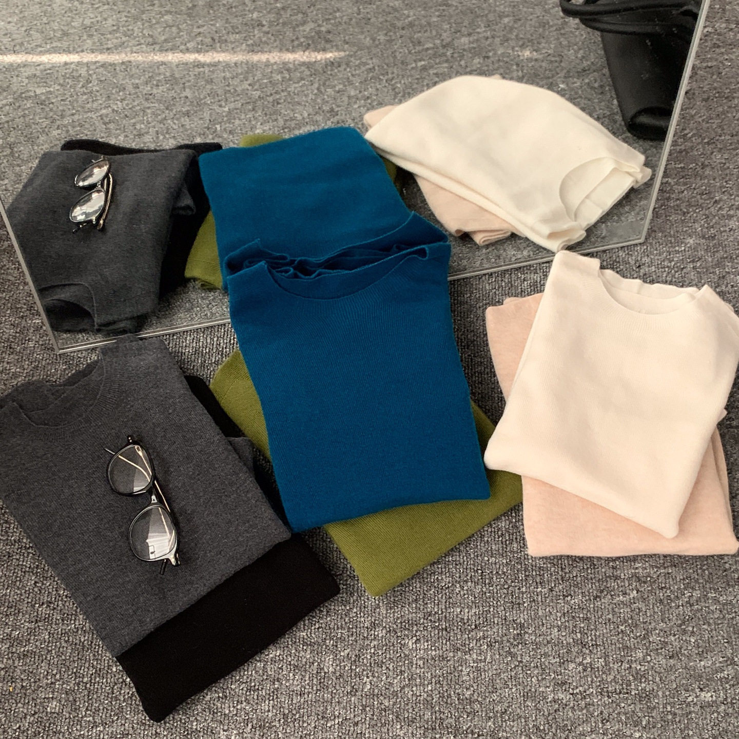 [High-end series round neck Japan Shima Seiki one-piece roun...