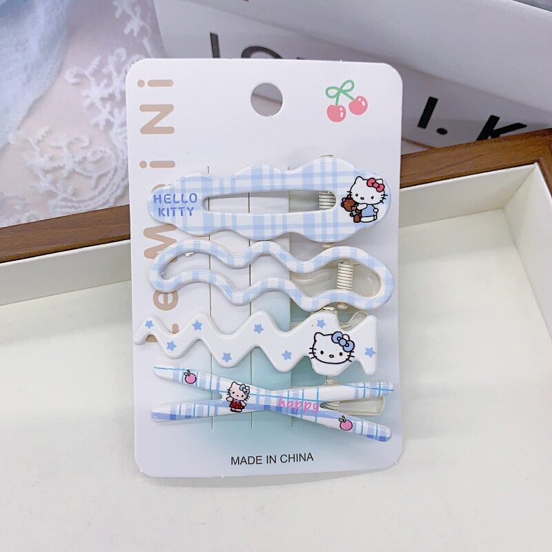 甜美交叉猫猫发夹可爱少女卡通侧边刘海夹网红ins高颜值百搭发饰