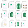 Cross-border Europe and the United States nail green glitter lucky grass wear a St. Patrick's Day nail nail patch wholesale
