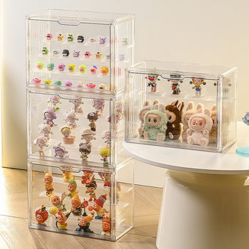 Blind Box Storage Display Stand Acrylic Box Model Hand-Made Box Building Block Doll Bubble Transparent Box Cabinet Wall Mart