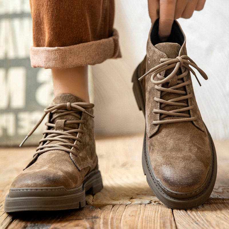 Men's Winter Fleece-Lined Genuine Leather Boots