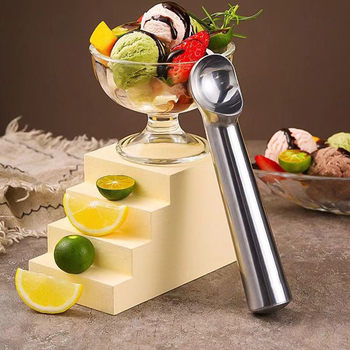 Aluminum Alloy Spoon Ice Cream Ball Digging Spoon Commercial Ball Digging Spoon Ice Cream Spoon Watermelon Fruit Ice Cream Spoon Ball Digger