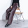 Кожаные брюки European station Haining leather, женские широкие брюки с высокой талией, свободные цельные бархатные брюки с прямыми штанинами из ангольской красной овчины mini 1