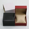 Right Angle Pebbled Imitation Leather Watch Box Flip Watch Box Gift Box Wholesale Jewelry Display Storage Packaging Watch Box