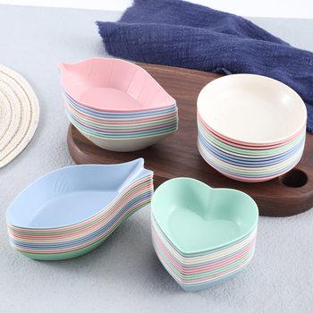 Factory for Barbecue Dipping Sauce, Small Dish, Seasoning Dipping Dish, Vinegar Dish, Soy Sauce Dish, Wheat Straw Dish, Tableware Dish