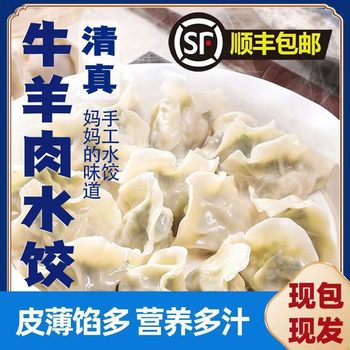 2.5kg Halal Beef and Mutton Stuffed Handmade Dumplings Traditional Dumplings Frozen Home Commercial Breakfast Fast Food Wholesale