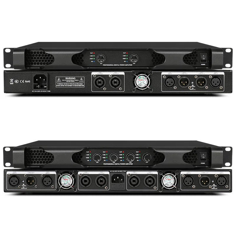 Cross-Border Professional Digital Power Amplifier Pure Post-Stage Two-Channel Home Stage Fever High-Power Amplifier
