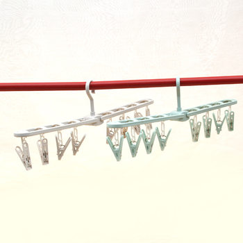 8-head clip drying rack multifunctional folding clothes clip underwear socks clip drying socks rack children's drying rack