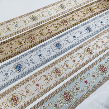 9cm wide yarn-dyed jacquard lace ribbon curtain sofa towel cushion tablecloth Hanfu ethnic costume decorative edge