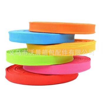 Spot supply color polypropylene 300DPP edging webbing 2cm edging webbing 900D outer edging belt