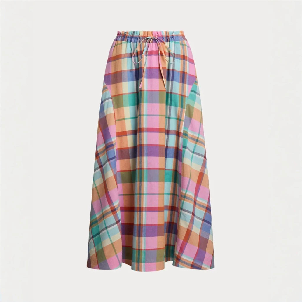 Pleated Skirt Color Block Design Vacation Style Trendy Womens Fashion Wholesale Available low MOQ