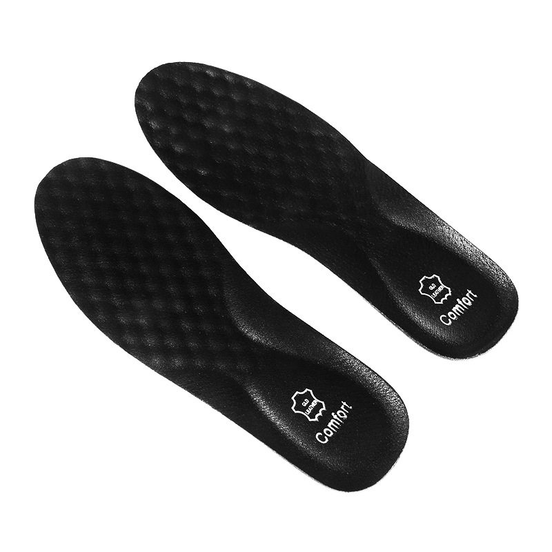 Cow Leather Insoles for Men, Sweat-Absorbent, Breathable, Antibacterial, Deodorant, Comfortable Sneakers, Cushioning Leather Shoes, Business Leather Wholesale