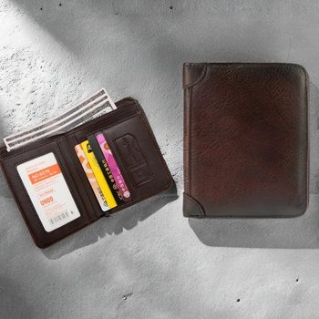 Cross-Border New Style Genuine Leather Wallet for Men, Short Wallet, Driver's License Integrated Card Holder, Coin Purse, Multifunctional Wallet, Id Holder