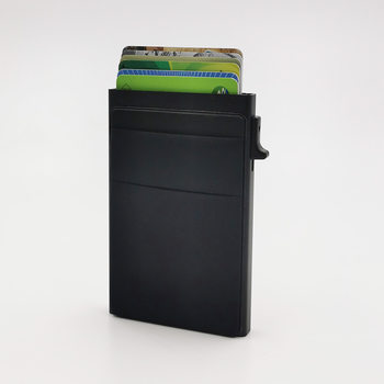 Aluminum alloy card case automatic pop-up business card case anti-theft brush anti-degaussing RFID card swiping sleeve ultra-thin metal card holder