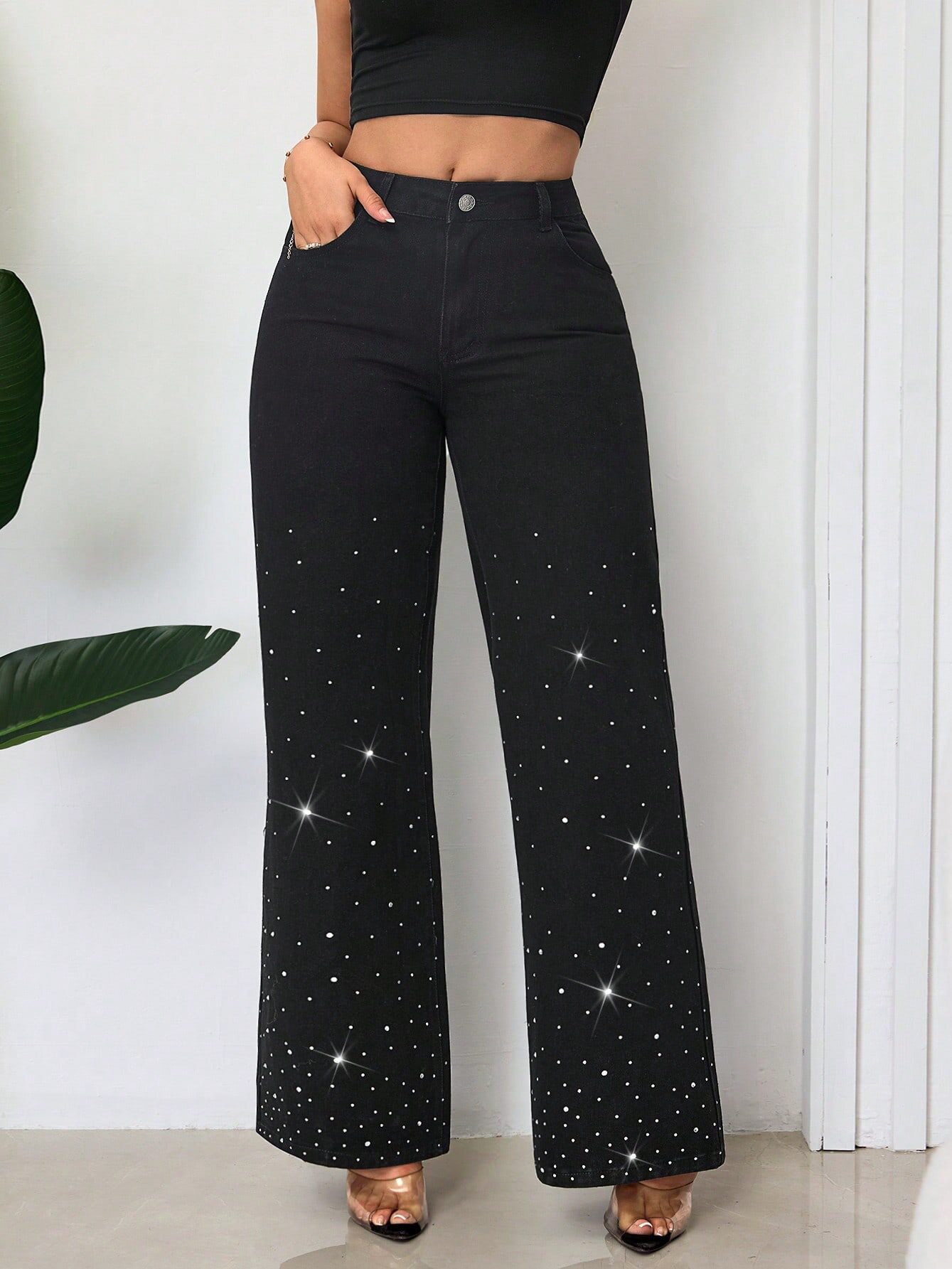 Loose Fit Wide Leg Jeans Trendy Street Style Flattering Design Comfortable Fabric Womens Casual Wear Wholesale