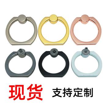 Zinc alloy small finger ring buckle PVC acrylic lazy person iring mobile phone case finger ring bracket hardware accessories in stock