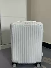Pure White/Riemo Essential Series 20inch Polycarbonate Trolley Suitcase Made of Pc Material