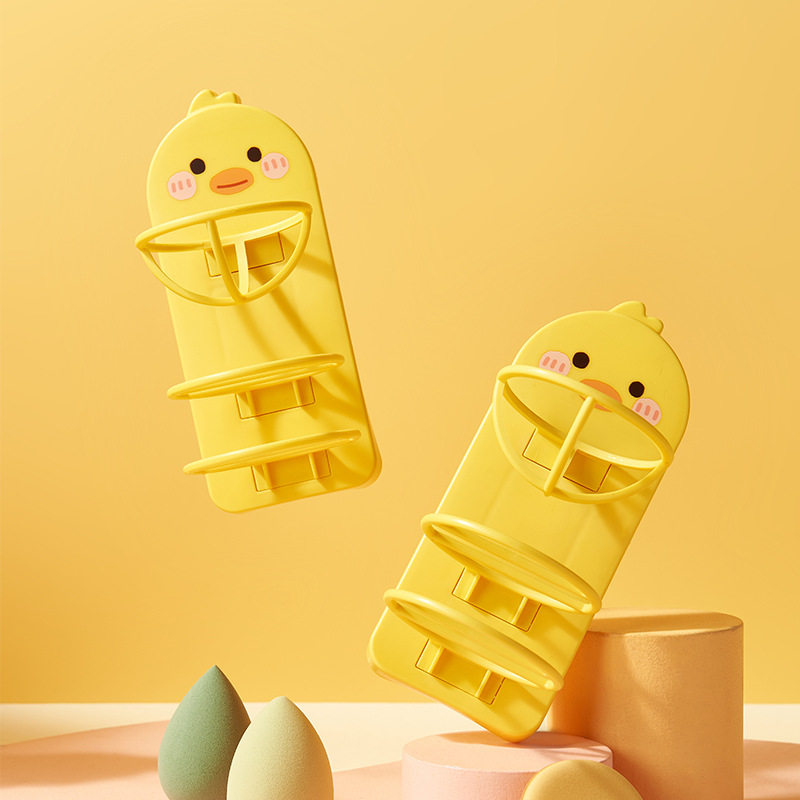 Beauty Egg Shelf Wall-hanging Makeup Egg Shelf Color Makeup Powder Puff Bracket Metal Storage Box Egg Shelf Dust Shelf