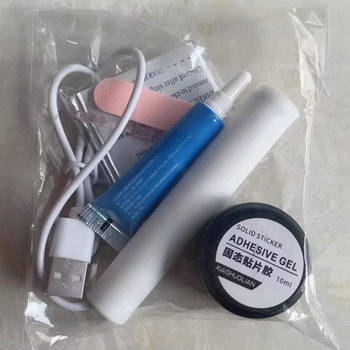 Beikun Technology Wearable Nail Solid Glue Patch Nail Glue Solid Adhesive Long-Lasting and Firm 3g Set