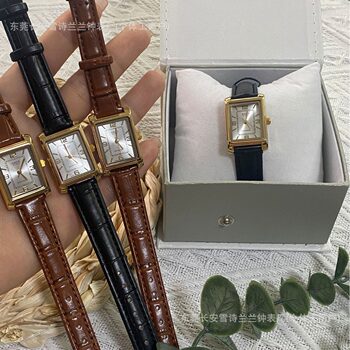 Kasijia New Model Women's Watch with Customizable Logo, Waterproof, Fashionable, Suitable for Students, Simple Design, Wholesale from Vietnam, Leather Strap Dial