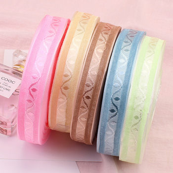 In stock direct selling color 2cm transparent jacquard snow Ribbon gift flower packaging ribbon handmade hair accessories ribbon