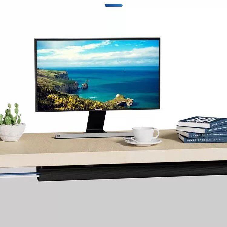 Under the table wire management rack computer wire finishing artifact wire storage line fixed wiring trough desktop header tube