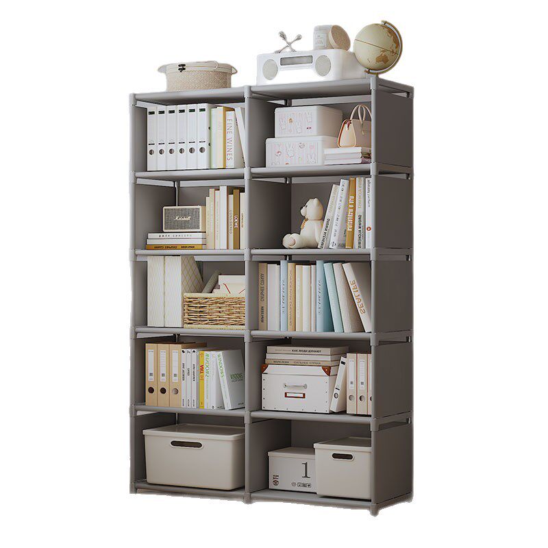 简易书架户外收纳置物架书架落地家用防尘书架书房专用书架绘本架