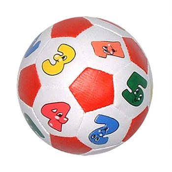 Yuheng Factory Pu Filled Cotton Ball Children's Alphabet Number Football Toy Pvc Ball Handheld Soft Ball Ball Games