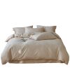 High-End Accessible Luxury Class a 100 Cotton Embossed Jacquard Thickeneded Brushed Four-Piece Set Autumn and Winter Warm and Skin-Friendly Bedding