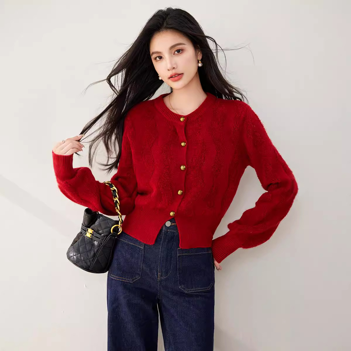 (Mới) Mã K1789 Giá 710K: Áo Len Nữ Qityre Áo Len Dài Tay Hàng Mùa Xuân Thu Đông Phục Cổ Cổ Điển Thời Trang Nữ Chất Liệu G02 Sản Phẩm Mới, (Miễn Phí Vận Chuyển Toàn Quốc).