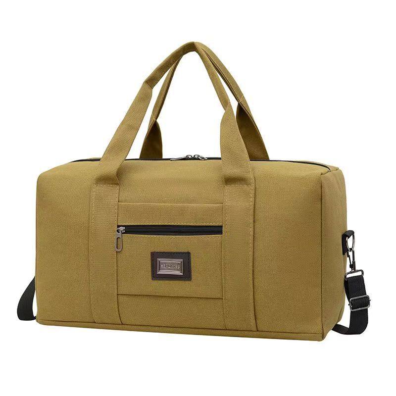Canvas handbag large capacity wear-resistant luggage bag travel bag travel backpack outdoor travel bag manufacturers wholesale