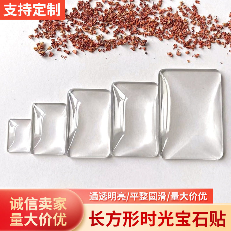 เวลาสี่เหลี่ยมอัญมณีแก้วคริสตัลสี่เหลี่ยมตู้เย็นแม่เหล็กขายส...