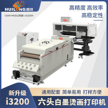 Colorful Dragon Six-Head White Ink Heat Transfer Printer Heat Transfer Pet Film Printer Powder Shaking Machine Dtf Printer