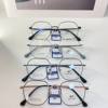 Male and female teenagers wide side retro frame oval polygon frame pure titanium metal optical myopia glasses factory processing