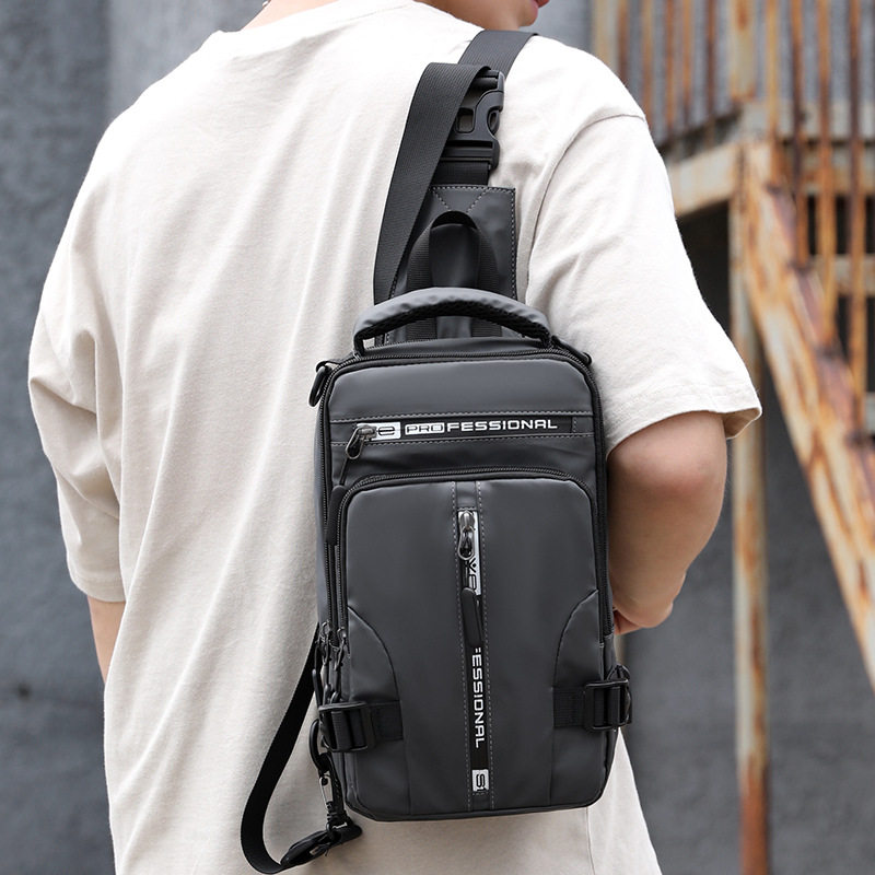 New Men's Chest Bag Trend Multifunctional Backpack Men's Casual Messenger Bag Portable Men's Shoulder Backpack