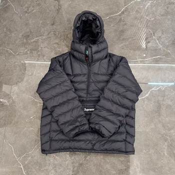 Sup 25Fw Half Zip Rib Hooded down Jacket Micro down Half Zip Pullover Jacket