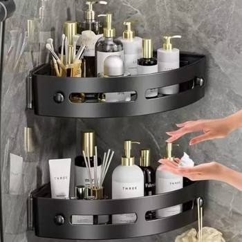 Bathroom Triangle Storage Rack Bathroom Storage Rack Bathroom Toilet Storage Rack Punch-Free Storage Rack Towel Rack