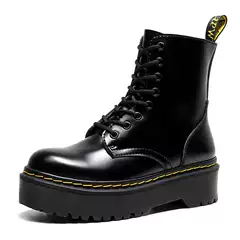 European and American Jadon thick-soled 8-hole Martin boots 1460-side zipper British women's short boots muffin bottom lace-up motorcycle boots