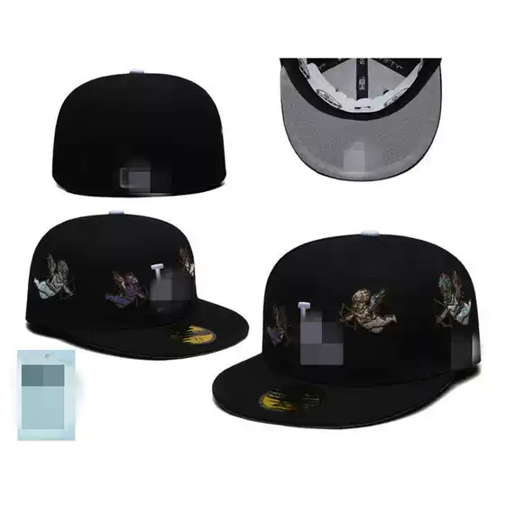 Cross-Border Spring and Summer New Large Head Circumference Flat-Brimmed Hat Sunshade Hat Men's and Women's Size Baseball Cap Fashion Embroidered Hard-Top Hat