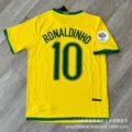2006 brazil home jersey #10 with armband