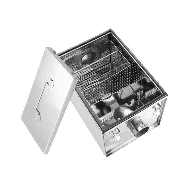 Stainless steel oil-water separator commercial catering hotel kitchen hotel sewage processor buried grease trap