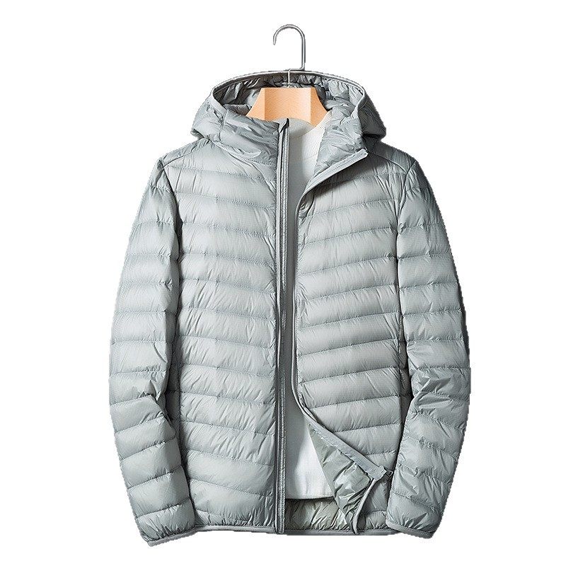 Large size thin down jacket men's winter warm plus fat plus size fat man's large coat 300 pounds