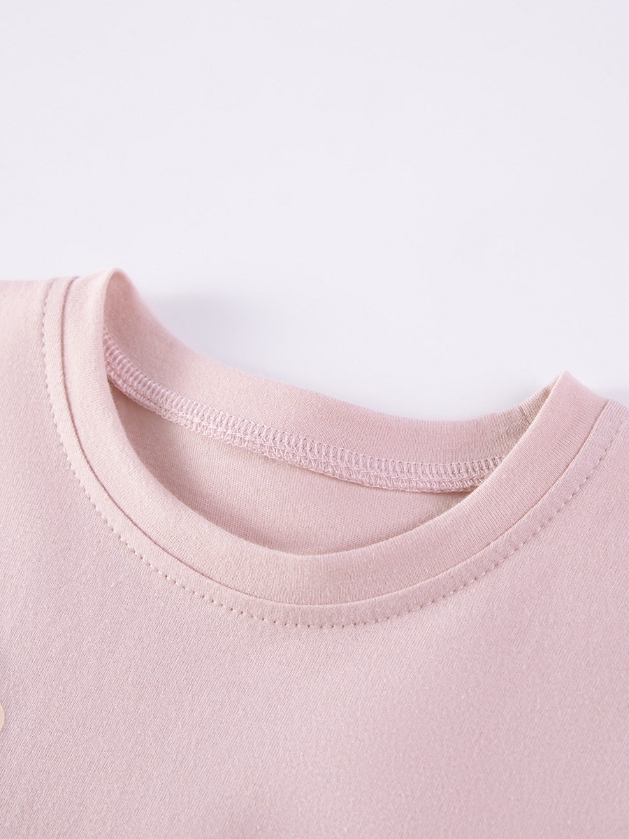 Maßgeschneiderte Mädchen-Sets, Sommer-Kurzarm-Kinder-Zweiteiler-Sets, Großhandel niedlicher Kindersets