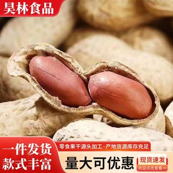 Farmhouse Firewood Iron Pan Roasted Peanuts Original Flavor Crispy Small Seeds Cooked Peanuts with Shells Original Flavor for New Year's Dinner